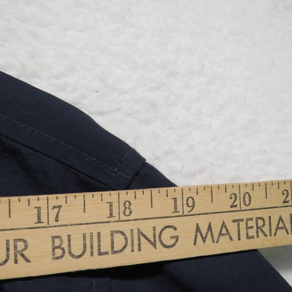 Tommy Hilfiger Jacket Mens Size Large Blue Full Zip Vintage Spellout Hidden Hood - Picture 6 of 12